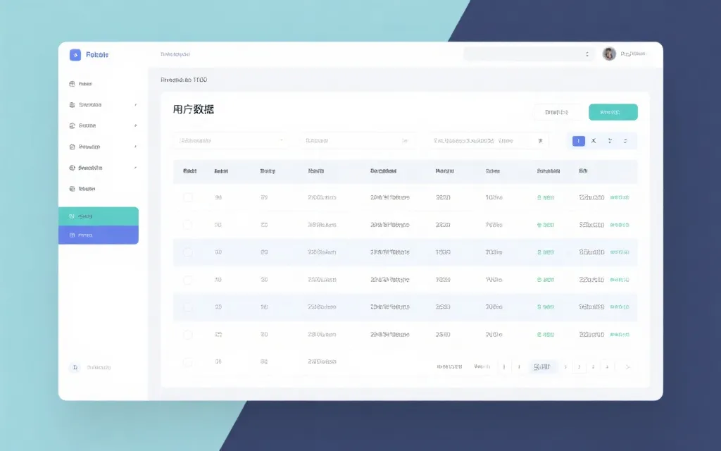 数据展示界面效果